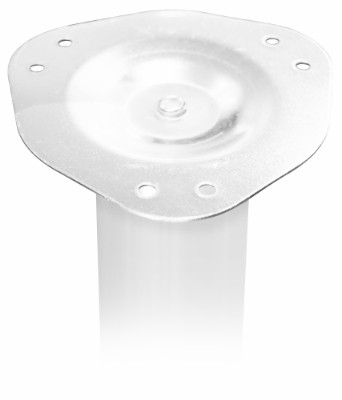 HOME It® rund bordben med stilleskrue Ø60 mm x 70 cm hvid