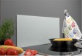 HOME It® firkantet stænkplade 80 x 40 cm hærdet hvid glas