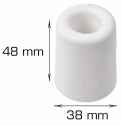 HOME It® dørstopper Ø38 x 48 mm. hvid plast