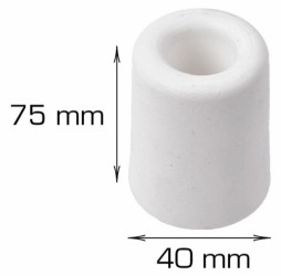 HOME It® dørstopper Ø40 x 75 mm hvid plast