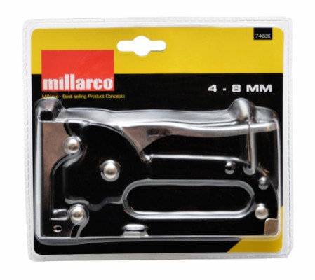 Millarco® metal hæftepistol med låsbart greb 4-8 mm